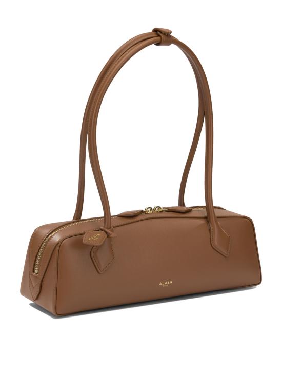 26FW 알라이아 르 테켈 미디움 레더 숄더백 AA1S06033I061237 BROWN - ALAIA