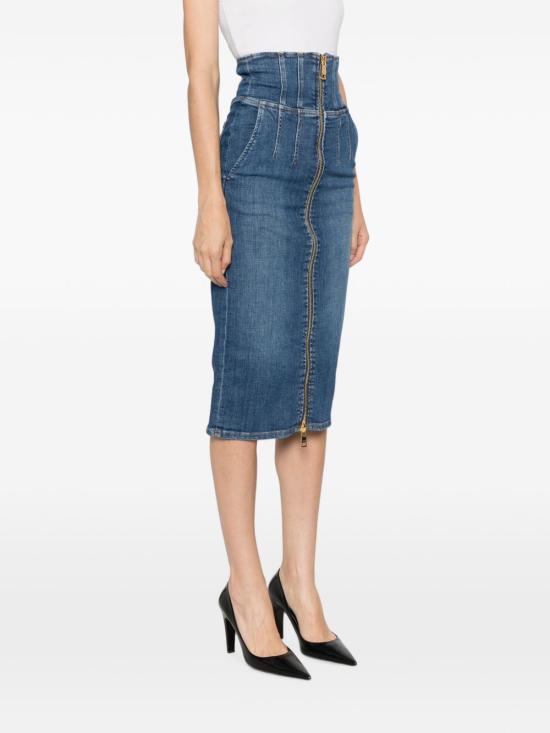 26FW 엘리자베타프랜치 스커트 GJ01N66E2139 NAVY - ELISABETTA FRANCHI