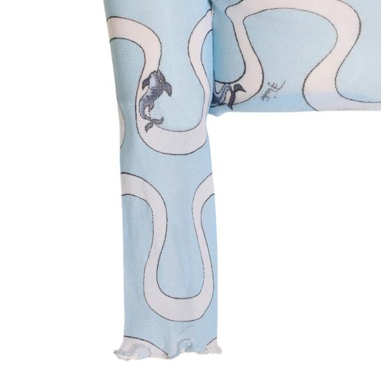 26FW 에밀리오푸치 탑 6UJM456U829032 Blue - EMILIO PUCCI