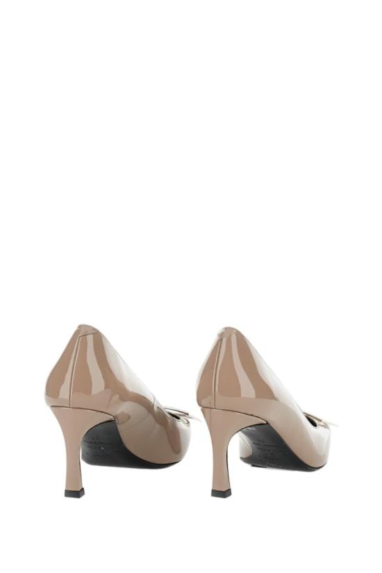  로저비비에 트럼펫 메탈 버클 펌프스 RVW40015280D1PC415 Neutrals - ROGER VIVIER