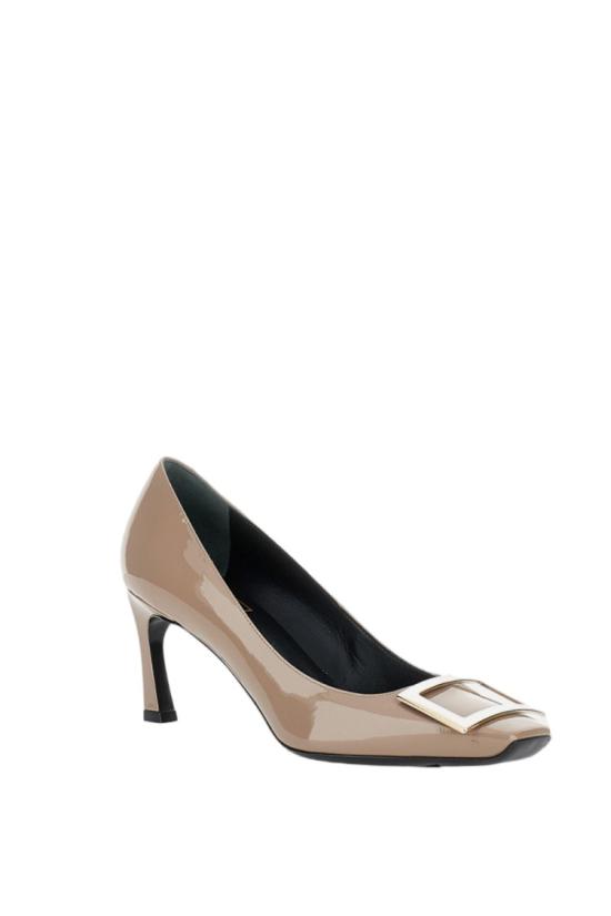  로저비비에 트럼펫 메탈 버클 펌프스 RVW40015280D1PC415 Neutrals - ROGER VIVIER