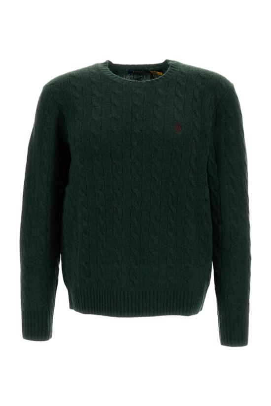 26FW 폴로 랄프로렌 케이블 니트 스웨터 710876762507PINEHEATHER Green