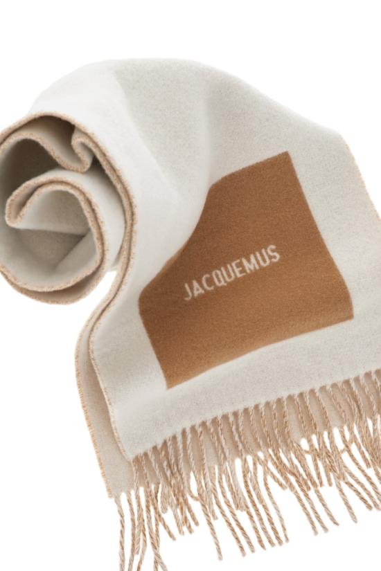  자크뮈스 롱드 카레 울 머플러 ACU00579AOT4044015 Neutrals - JACQUEMUS