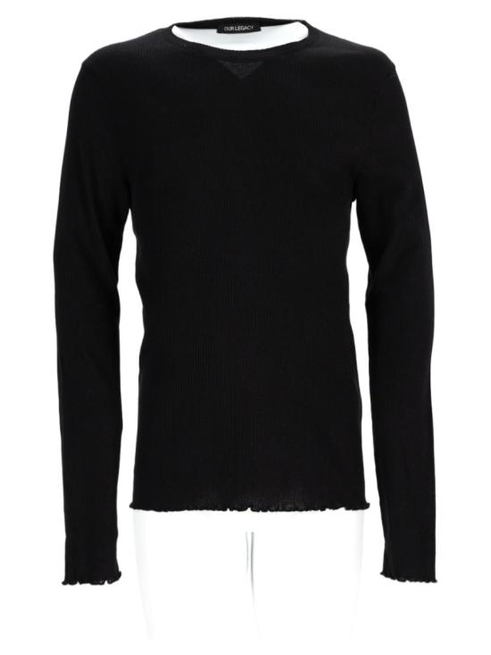 26FW 아워레가시 엘론게이티드 롱슬리브 M4266EC CHARREDSHADERIPPLERIB Black