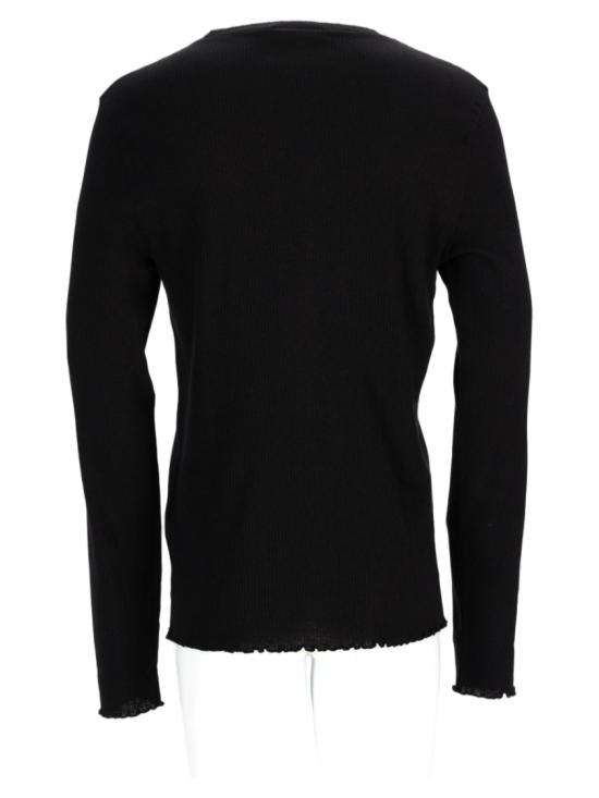 26FW 아워레가시 엘론게이티드 롱슬리브 M4266EC CHARREDSHADERIPPLERIB Black - OUR LEGACY