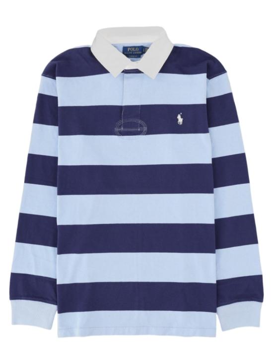 26FW 폴로 랄프로렌 아이코닉 럭비 셔츠 710717116 508CHMRYBLU BTHUSNVY Blue