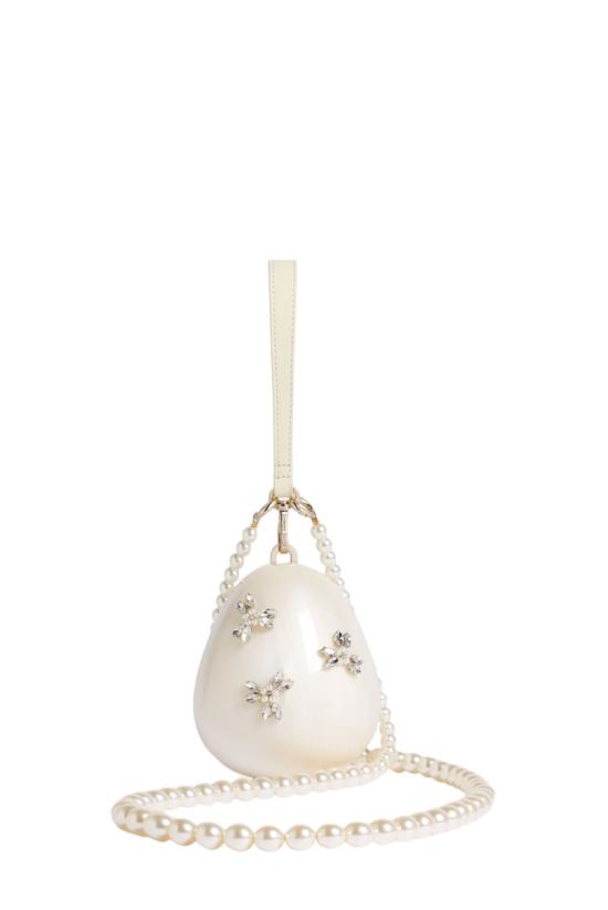 26FW 시몬로샤 숄더백 BAG110ECB0773PEARLCLEAR White