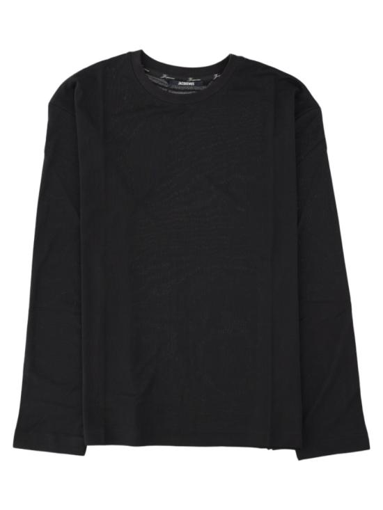 26FW 자크뮈스 롱 카레 롱슬리브 티셔츠 TSM00622AJ0 0254990 Black