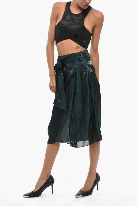  드리스 반 노튼 롱 스커트 010849 4306 605 25 Green - DRIES VAN NOTEN