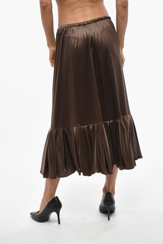  드리스 반 노튼 롱 스커트 0108612032703 Brown - DRIES VAN NOTEN