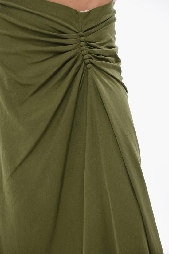  드리스 반 노튼 롱 스커트 0111162603604 Green - DRIES VAN NOTEN
