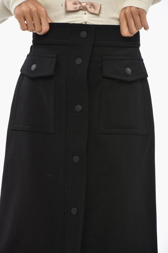  몽클레어 롱 스커트 2D0000853064999 Black - MONCLER
