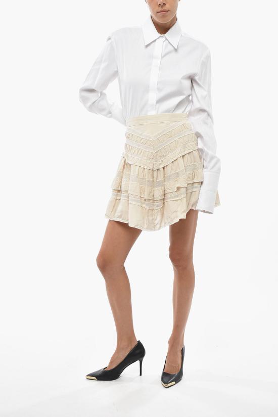  이자벨마랑 숏 스커트 22AJU1448 22A028I ECRU 26 Beige - ISABEL MARANT