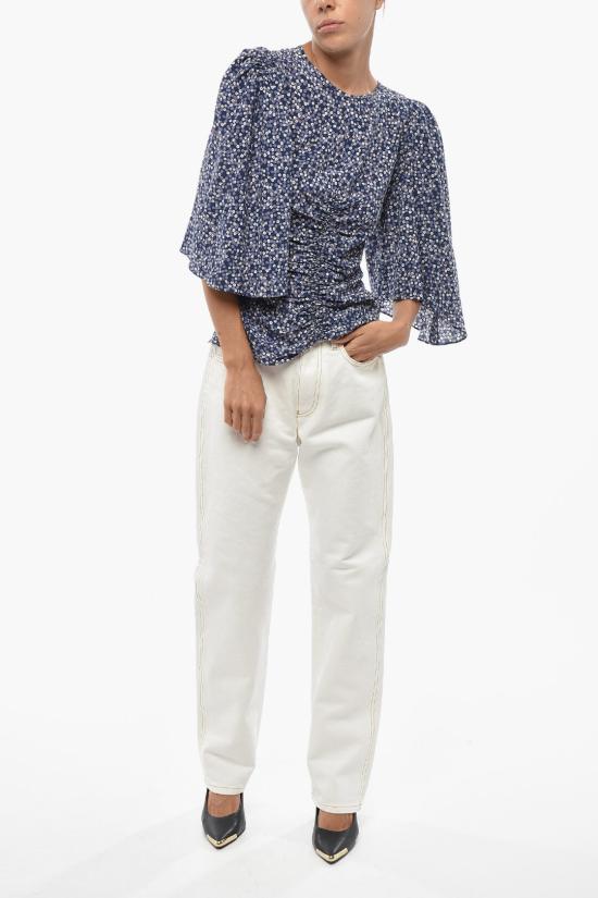  이자벨마랑 탑 23AHT0244FA A3J10 30BU 28 Blue - ISABEL MARANT