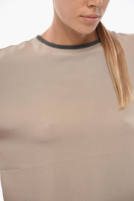  파비아나 필리피 블라우스 TPD222W313D468088 Beige - FABIANA FILIPPI