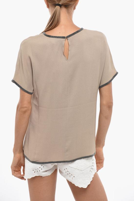  파비아나 필리피 블라우스 TPD222W313D468088 Beige - FABIANA FILIPPI