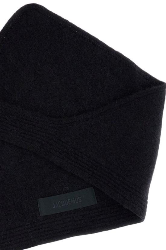 자크뮈스 르 샤를 그로 그레인 숄 ACU00669AK00227990 Black - JACQUEMUS