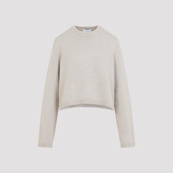 26FW 알라이아 스웨터 AA9G0140K264D 124 SABLE - ALAIA