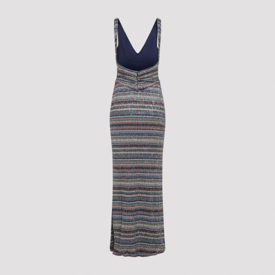 26FW 미소니 롱 원피스 DS26WG2T BC006Q SMSQW MULTI BLUE RED - MISSONI