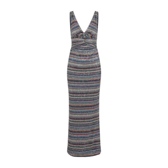 26FW 미소니 롱 원피스 DS26WG2T BC006Q SMSQW MULTI BLUE RED - MISSONI