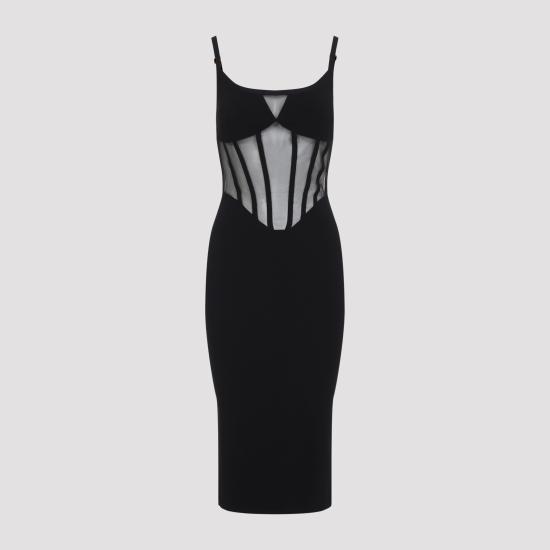 26FW 엘리자베타프랜치 미디 원피스 AM51S67E2 110 NERO - ELISABETTA FRANCHI