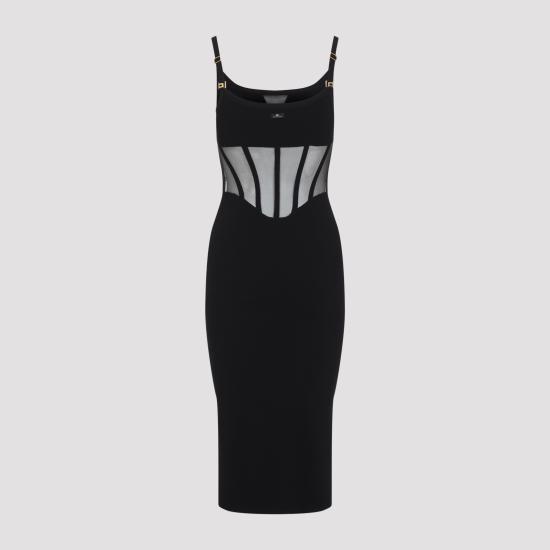 26FW 엘리자베타프랜치 미디 원피스 AM51S67E2 110 NERO - ELISABETTA FRANCHI