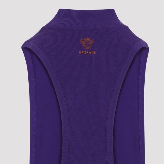 26FW 베르사체 탑 1026950 1A18639 1LJ40 DEEP PURPLE - VERSACE