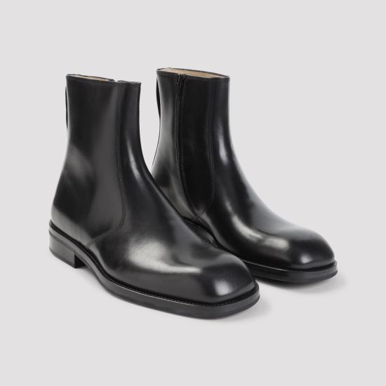 26FW 르메르 지퍼 앵클 샤이니 레더 부츠 FO0236 LL0106 BK999 BLACK - LEMAIRE
