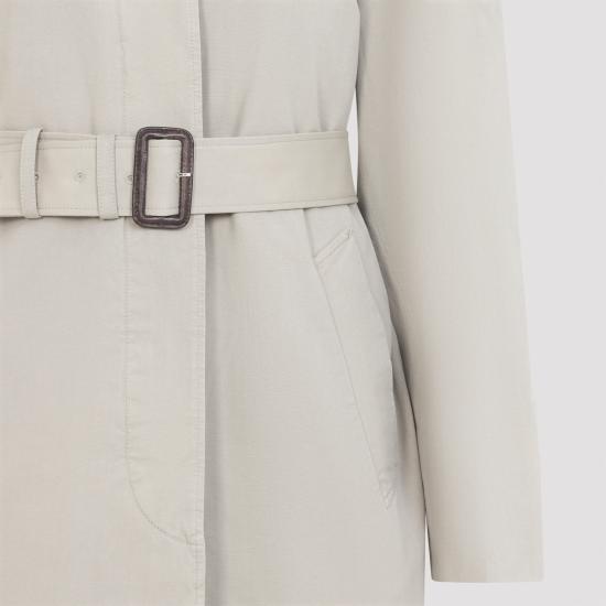 26FW 프라다 싱글 브레스티드 올드 포플린 코트 P648TESOOO 19WY F0A08 CALCE - PRADA