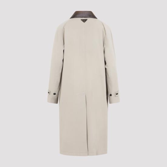 26FW 프라다 싱글 브레스티드 올드 포플린 코트 P648TESOOO 19WY F0A08 CALCE - PRADA
