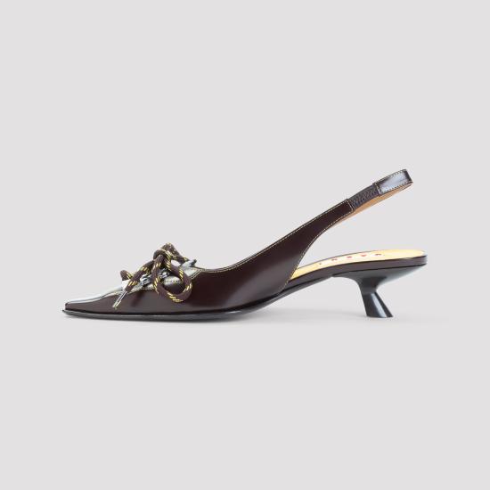 26FW 마르니 힐/펌프스 PUMS017404 P3852 ZP306 BROWN YELLOW - MARNI