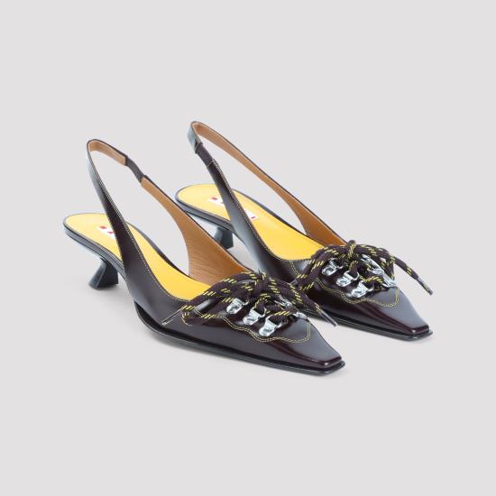 26FW 마르니 힐/펌프스 PUMS017404 P3852 ZP306 BROWN YELLOW - MARNI