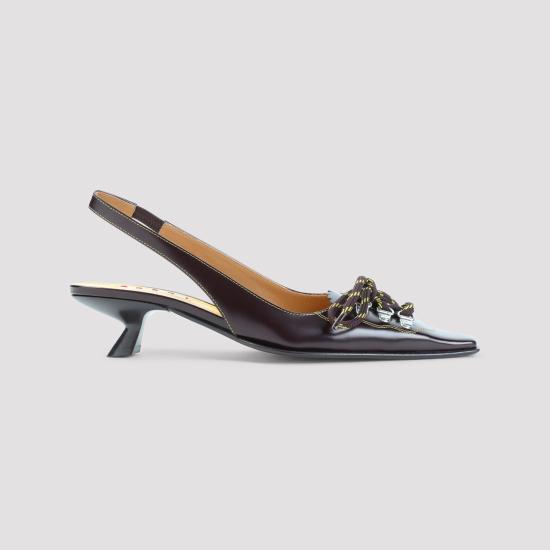 26FW 마르니 힐/펌프스 PUMS017404 P3852 ZP306 BROWN YELLOW - MARNI