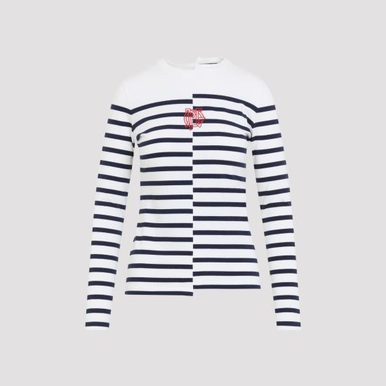 26FW 장 폴 고티에 탑 2604WTO459J064 0159 WHITE NAVY