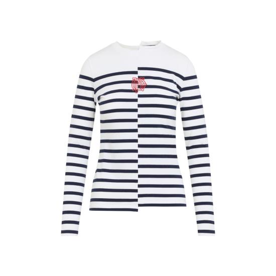 26FW 장 폴 고티에 탑 2604WTO459J064 0159 WHITE NAVY - JEAN PAUL GAULTIER
