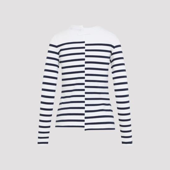 26FW 장 폴 고티에 탑 2604WTO459J064 0159 WHITE NAVY - JEAN PAUL GAULTIER