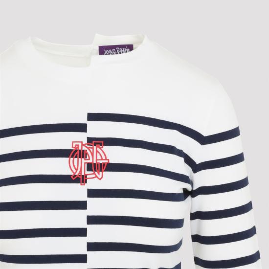 26FW 장 폴 고티에 탑 2604WTO459J064 0159 WHITE NAVY - JEAN PAUL GAULTIER