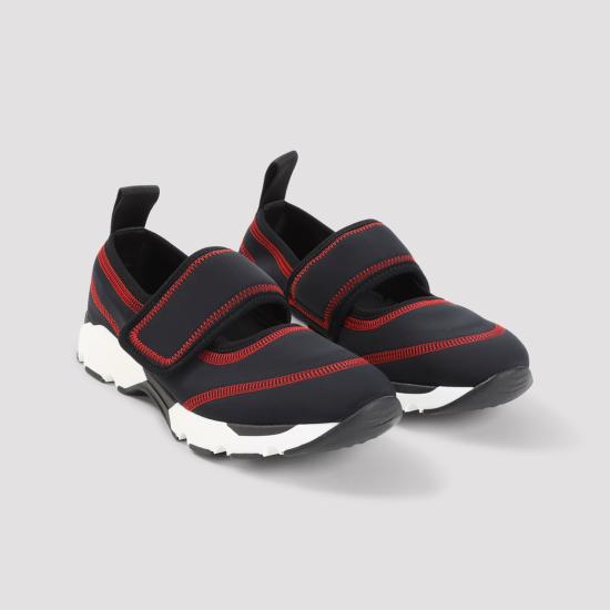 26FW 마르니 스니커즈 SNZW021302 P7928 ZO285 BLACK RED - MARNI