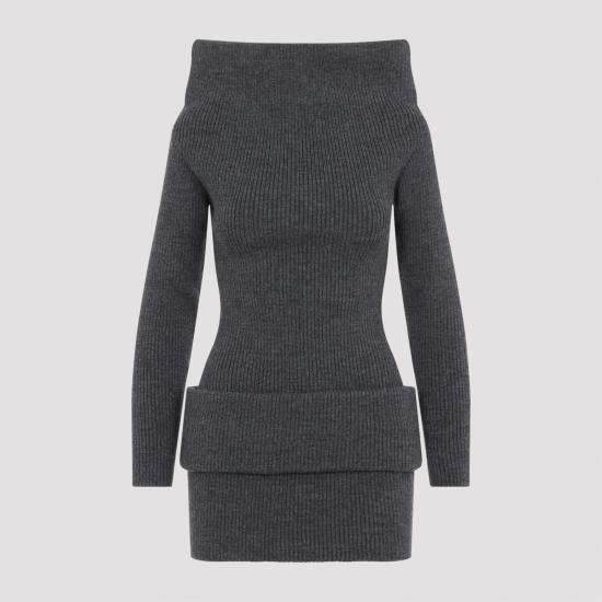 26FW 장 폴 고티에 숏 원피스 2604WDR177K041 07 MIDDLEGREY