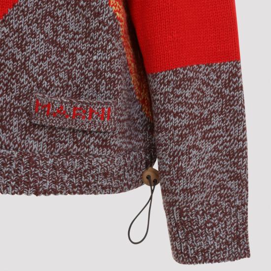 26FW 마르니 스웨터 GIMD0030Q0 UFZ420 INR69 HOT RED - MARNI