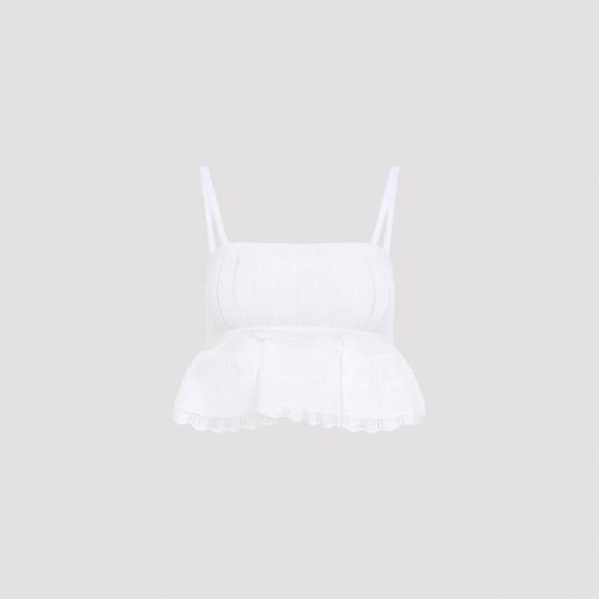 26FW 알라이아 탑 AA9H1539M712D 000 BLANC