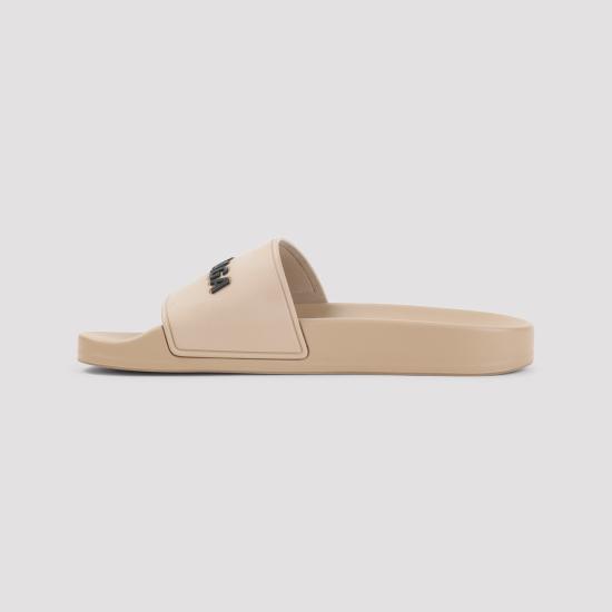 26FW 발렌시아가 풀 슬라이드 샌들 565547 W1S80 9710 BEIGE BLACK - BALENCIAGA