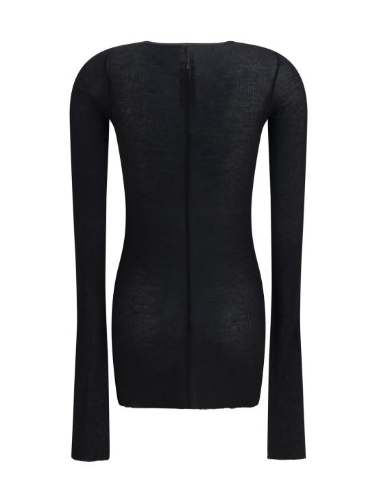  릭 오웬스 긴팔 티셔츠 블랙 - RICK OWENS
