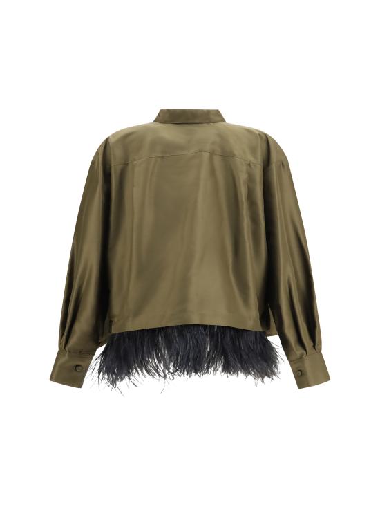 26FW 라 더블제이 셔츠 SHI0178SIL031SOLID GR14 GREEN - LA DOUBLEJ