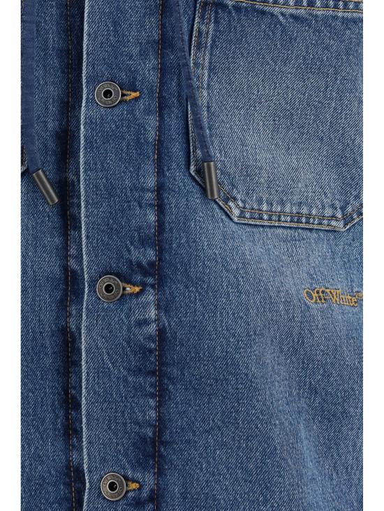 26FW 오프화이트 자켓 OMYE09SF26DEN00240 400 BLUE - OFF WHITE