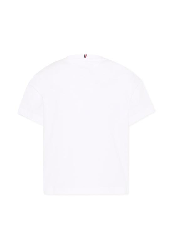 25FW [키즈] 타미힐피거 티셔츠 KG0KG08635 YBR WHITE - TOMMY HILFIGER