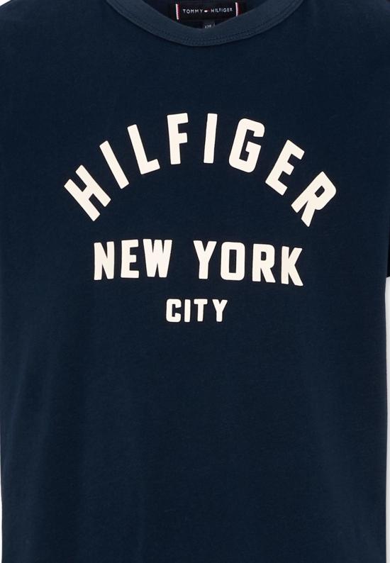 25FW [키즈] 타미힐피거 티셔츠 KB0KB09800 C1G BLUE - TOMMY HILFIGER