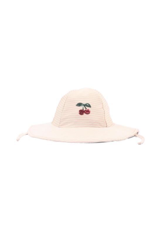 26SS [키즈] 콩제 슬래드 모자 KS104858 ROSE STRIPE PINK