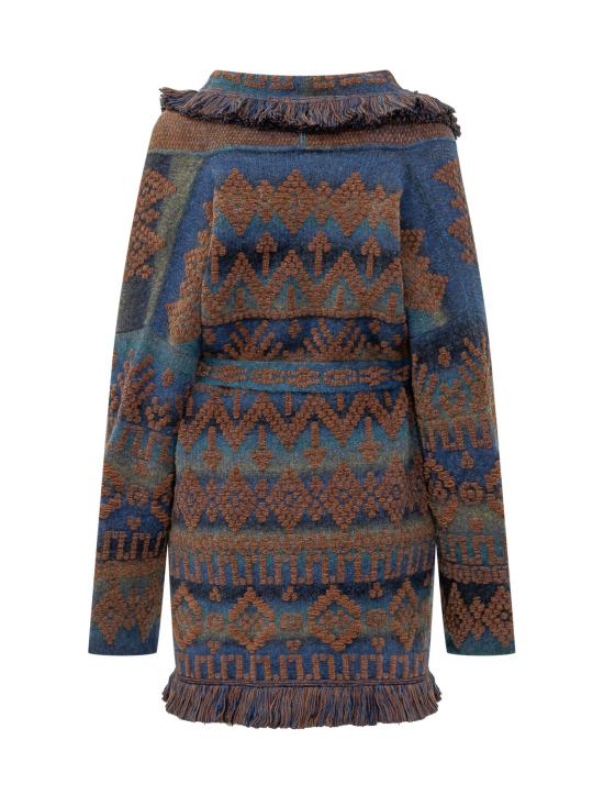 26FW 알라누이 가디건 LWHB064E26KNI011 4564 BLUE BROWN - ALANUI