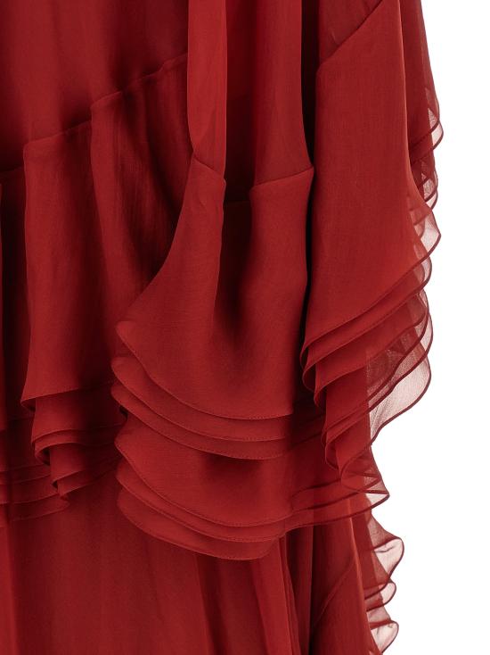 26FW 알베르타 페레티 롱 원피스 A040951150117 Bordeaux - ALBERTA FERRETTI